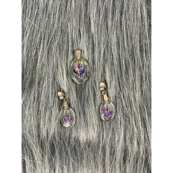 Sherwood Crystal Scotland Pendant Earrings Set - Picture 2 of 7